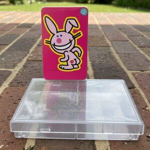 It's Happy Bunny Playing Cards Deck by Jim Benton Sealed with Plastic Tray Y2K